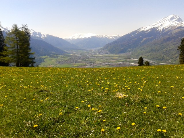 Lauferei - Ausblick aufs Bündner Rheintal Richtung Chur